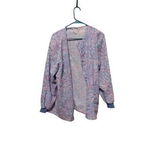 purple/pink fashion scrub jacket